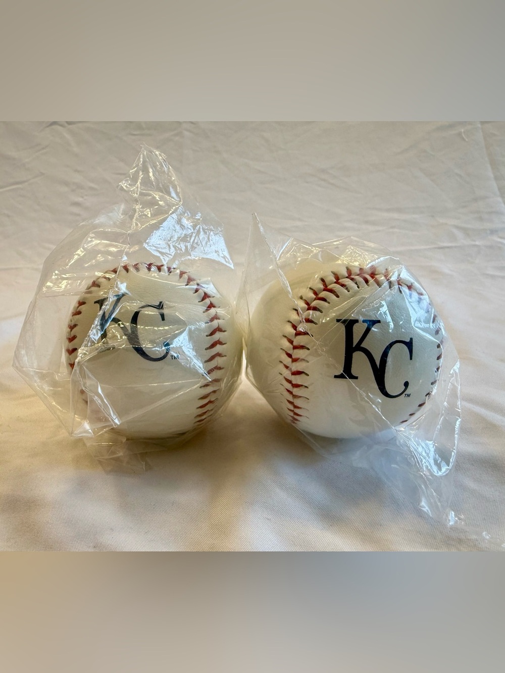 Two Rawlings Genuine Merchandise KC MLB Baseballs 2018 - sealed